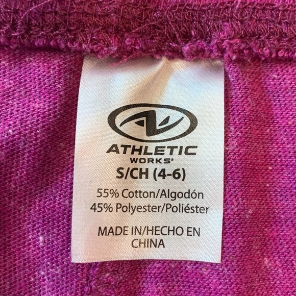 Athletic Works Purple Heathered Knit Shorts. 2 front pockets-elastic waist. NWOT - Picture 5 of 6